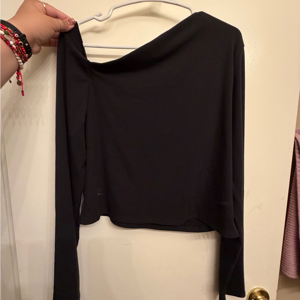 Fashion Nova Black Long Sleeve Top
